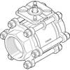 Ball valve Series: VZBA Stainless steel/PTFE Bare stem PN63 Internal thread (BSPP) 3" (80)